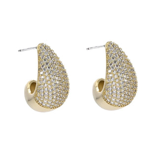 Wassertropfen Ohrringe - funkelnd