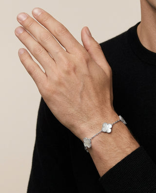 Klee Armband silber