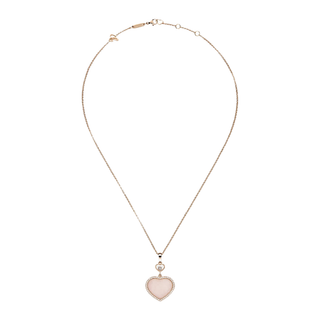 Herz Halskette - Pink / Roségold