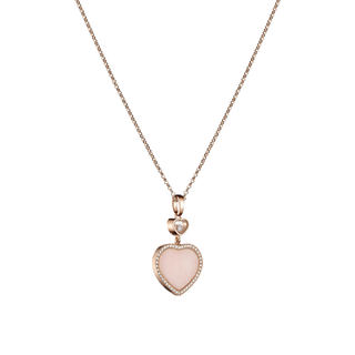 Herz Halskette - Pink / Roségold